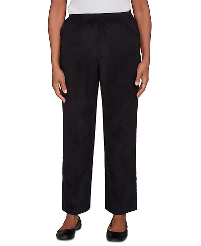 Alfred Dunner Petite Corduroy Elastic Waist Pants