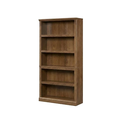 Bison Office Oiled Oak Finish Bookcase for Miscellaneous Storage with Open Shelving