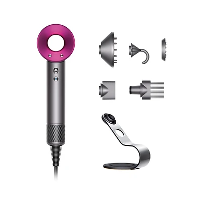Dyson Supersonic Hair Dryer + Stand | Iron/Fuschia