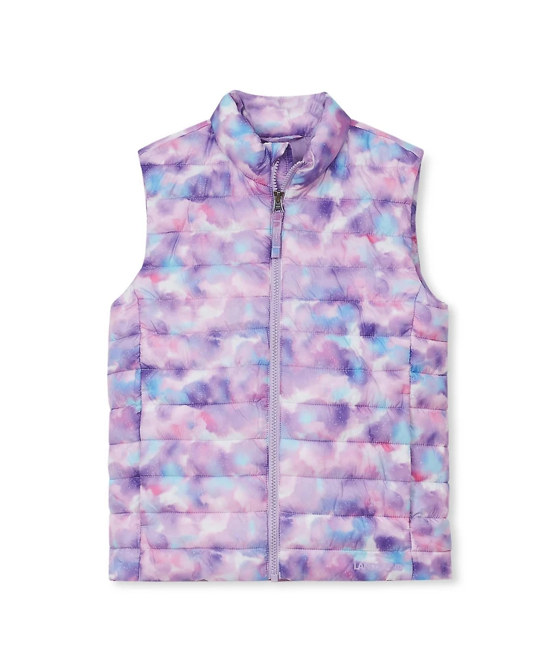 Lands' End Kids FeatherFree Insulated Packable Printed Vest