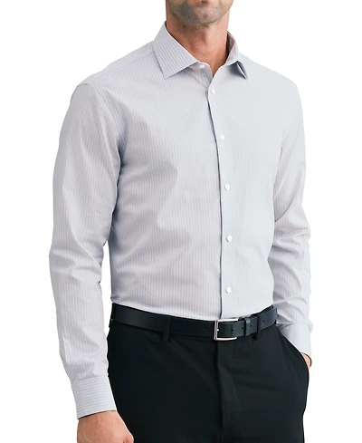 Calvin Klein Men's Performance Wrinkle-Free Round Cuff Dress Shirt