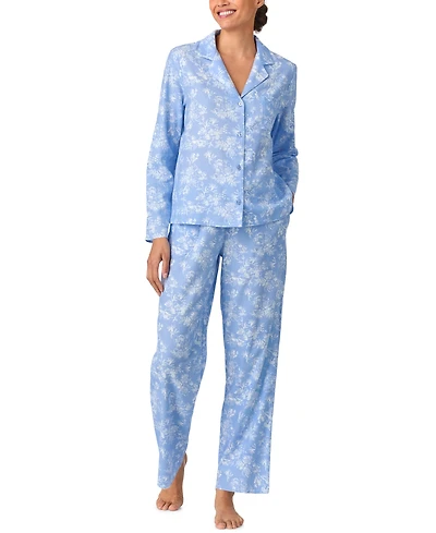 Aria Women's Notch Collar and long pant Pajama set