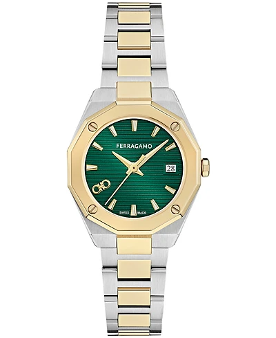 Ferragamo Women's Two-Tone Stainless Steel Bracelet Watch, 28mm