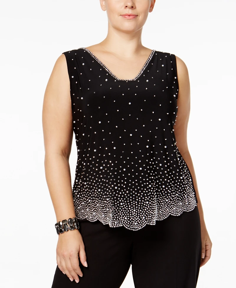 Msk Plus Embellished Blouse