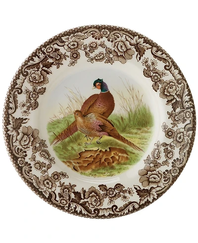 Spode Woodland Bird Canape Plates, Set of 4