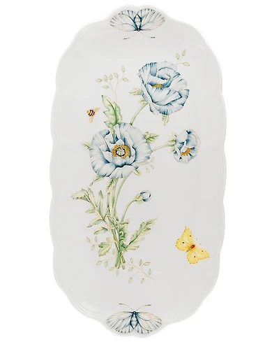 Lenox Butterfly Meadow Oblong Sandwich Tray, 14 3/4"