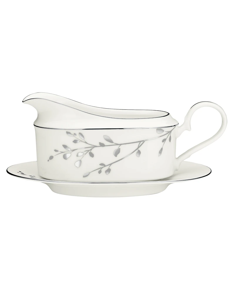Noritake Serveware, Birchwood Gravy Boat with Tray