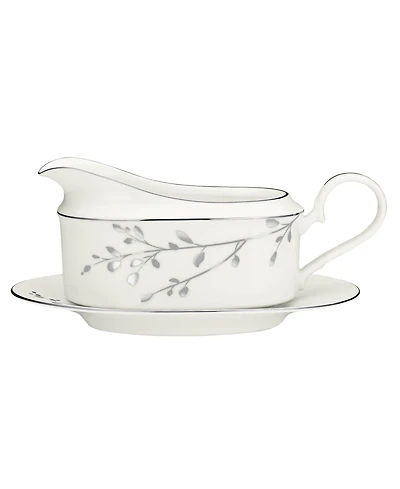 Noritake Serveware, Birchwood Gravy Boat with Tray
