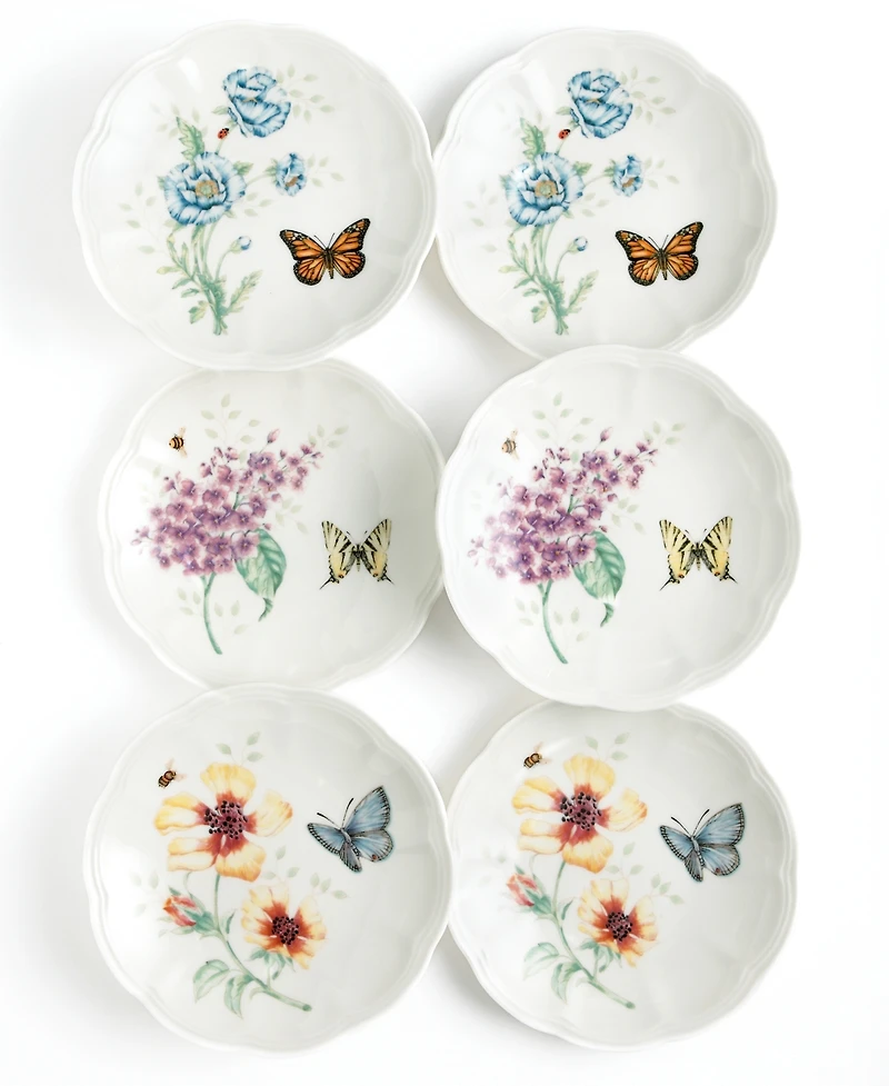 Lenox Butterfly Meadow Tidbit Party Plates, Set of 6