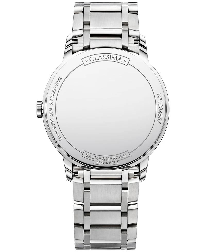 Baume & Mercier Men's Swiss Classima Stainless Steel Bracelet Watch 40mm M0A10354