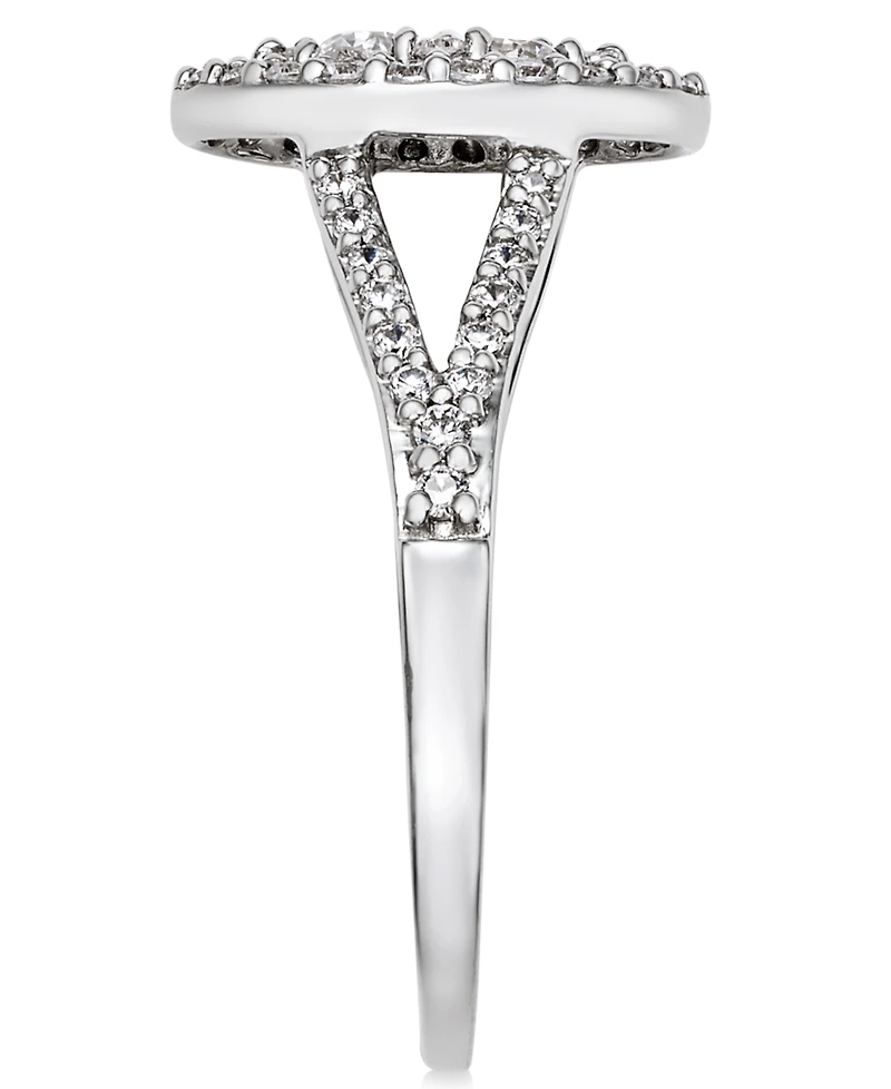 Diamond Cluster Halo Engagement Ring (1 ct. t.w.) in 14k White Gold