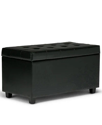 Verona Faux Leather Storage Ottoman