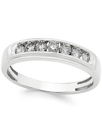Men's Diamond Band (1/2 ct. t.w.) in 10k White Gold