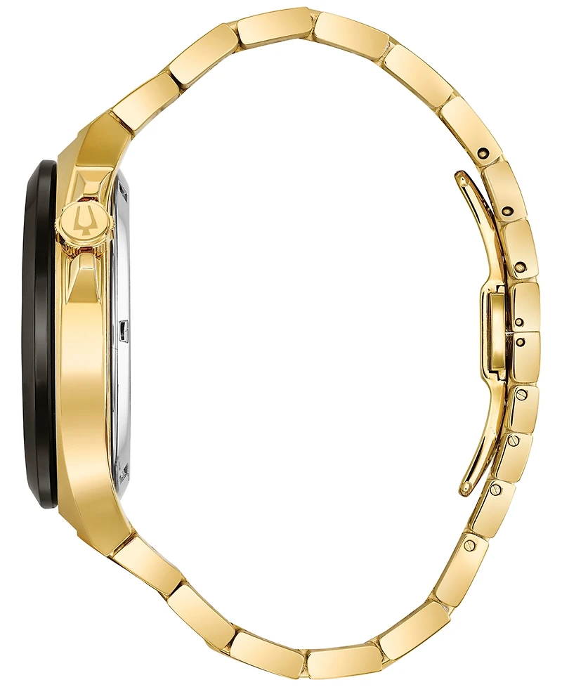 Bulova Men's Automatic Gold-Tone Stainless Steel Bracelet Watch 46mm 98A178