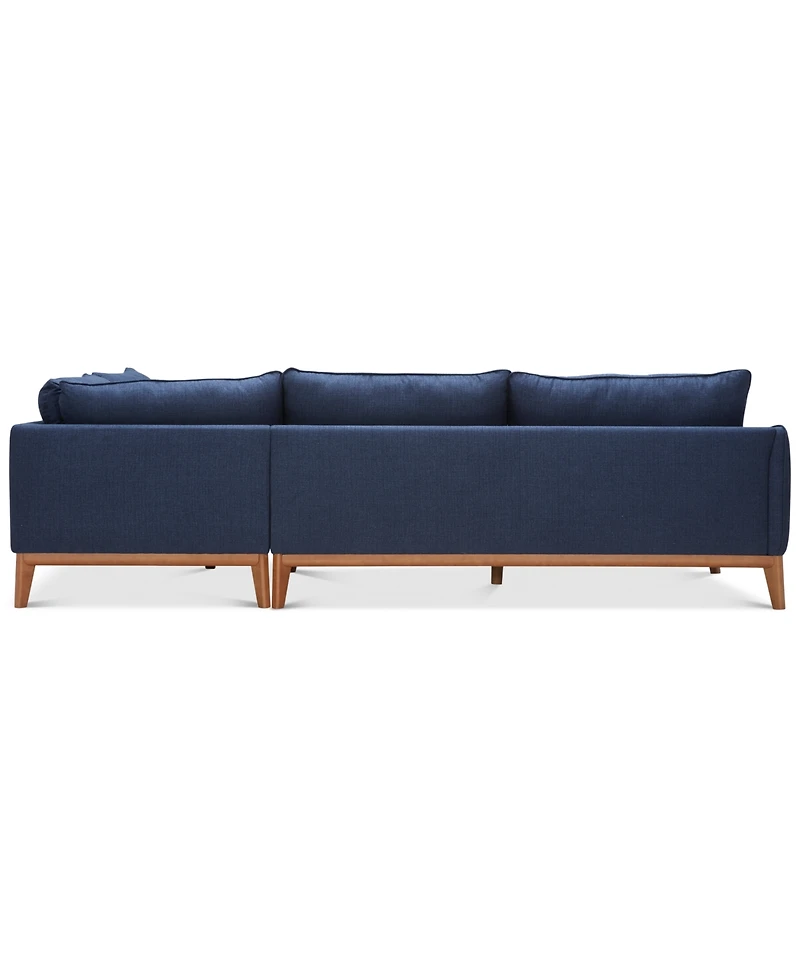 Jollene 113" 2-Pc. Fabric Sectional, Created for Macy's