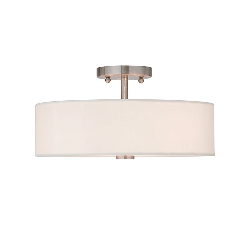Livex Brighton 15" Semi-Flush Mount