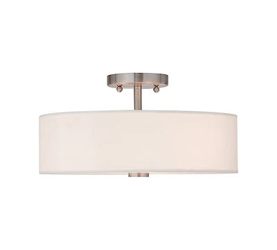 Livex Brighton 15" Semi-Flush Mount