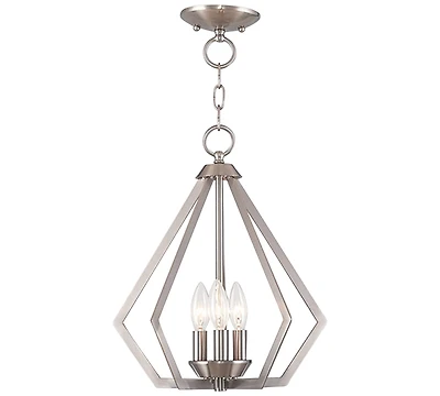 Livex Prism 3- Light Metal 14'' Pendant