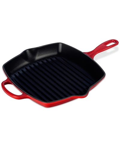 Le Creuset 10.25" Enameled Cast Iron Skillet Grill with Helper Handle