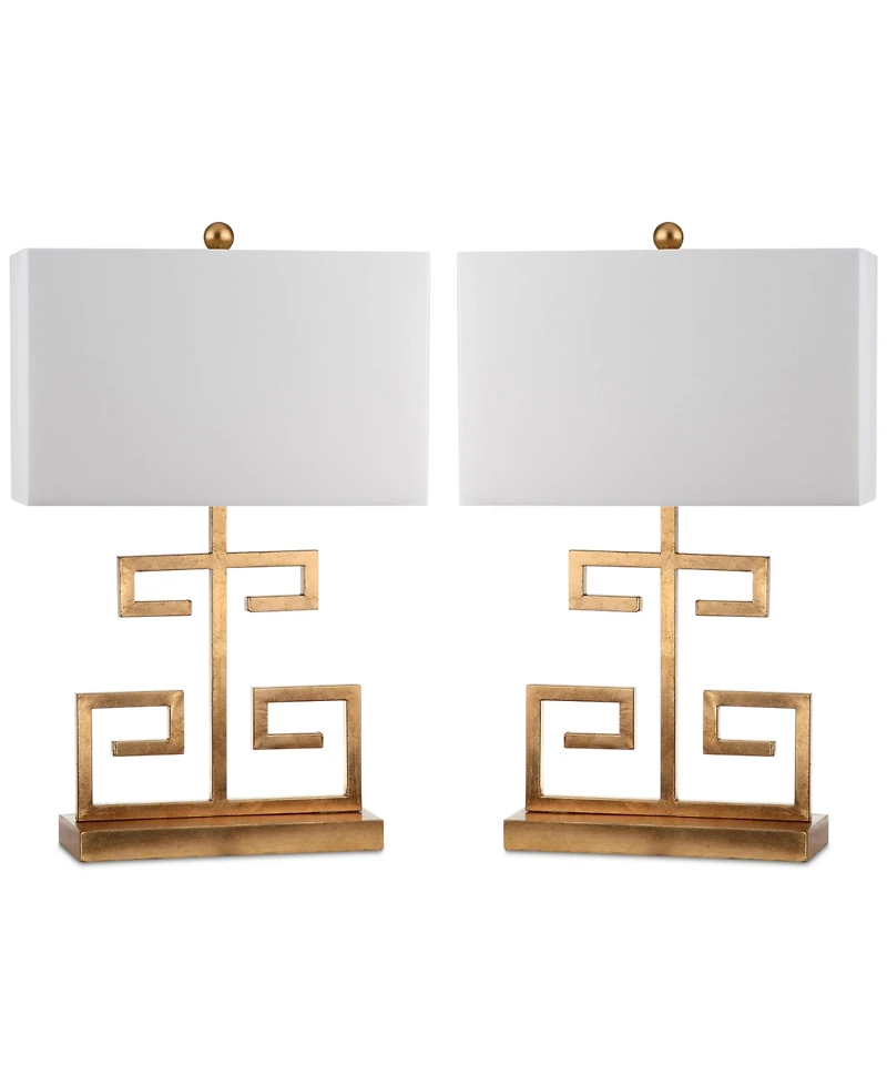 Safavieh Set of 2 Greek Key Table Lamps
