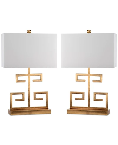 Safavieh Set of 2 Greek Key Table Lamps