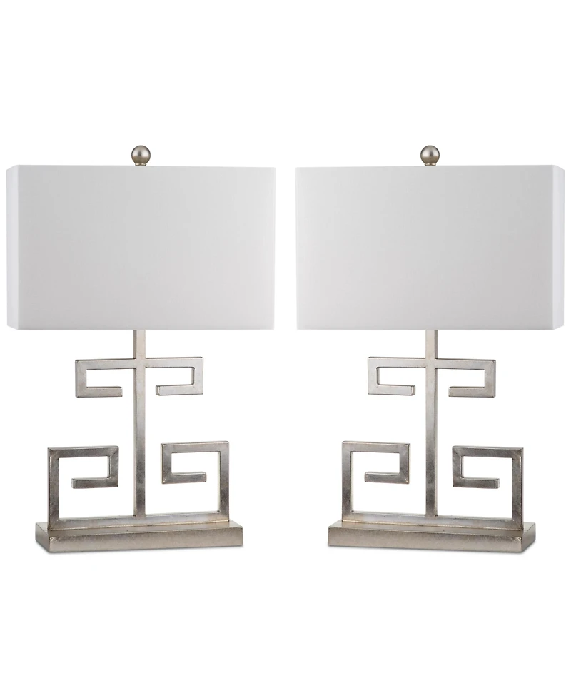 Safavieh Set of 2 Greek Key Table Lamps