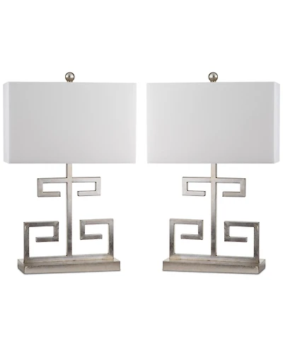 Safavieh Set of 2 Greek Key Table Lamps