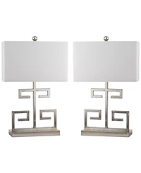 Safavieh Set of 2 Greek Key Table Lamps