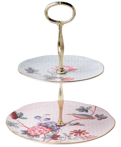 Wedgwood Cuckoo Two Tier Cake Stand