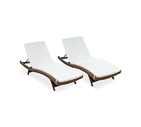 Farron Cushion Adjustable Lounges (Set Of 2)