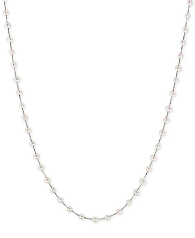 Effy Cultured Freshwater Pearl (3mm) Statement Necklace 14k Gold, White Gold or Rose