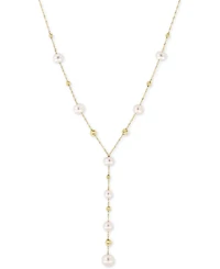 Effy Cultured Freshwater Pearl (5, 6, & 7mm) Lariat Necklace in 14k Gold