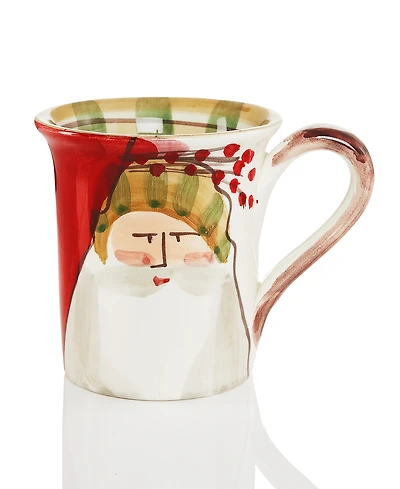 Vietri Old St. Nick Striped Hat Mug