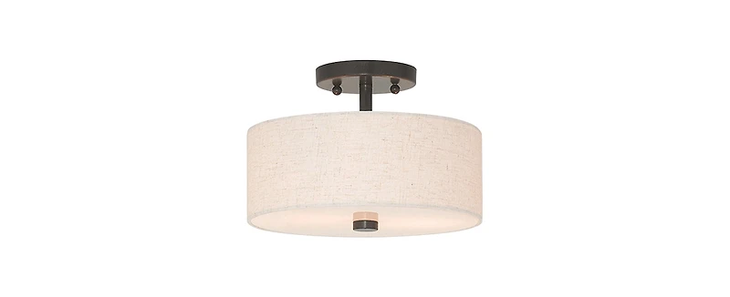 Livex Meridian Semi Flush Light