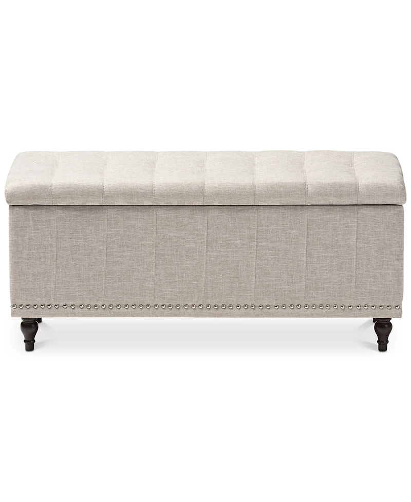 Kaylee Button-Tufted Storage Ottoman Bench