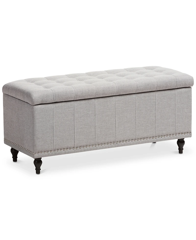 Kaylee Button-Tufted Storage Ottoman Bench