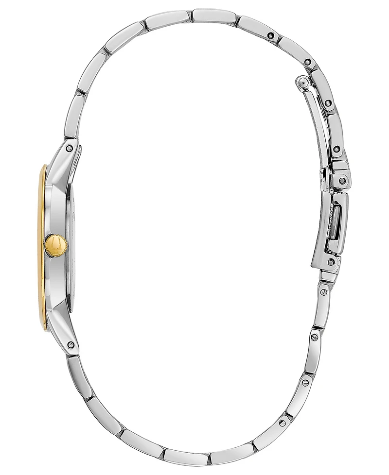 Bulova Women's Diamond Accent Two-Tone Stainless Steel Bracelet Watch 30mm 98P115
