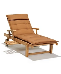 Bristol Teak Outdoor Chaise Lounge, Created for Macy's