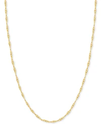 18" Singapore Chain Necklace (7/8mm) in 14k Gold