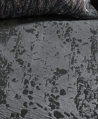 Closeout Donna Karan Home Moonscape Reversible Textured Jacquard Duvet Covers