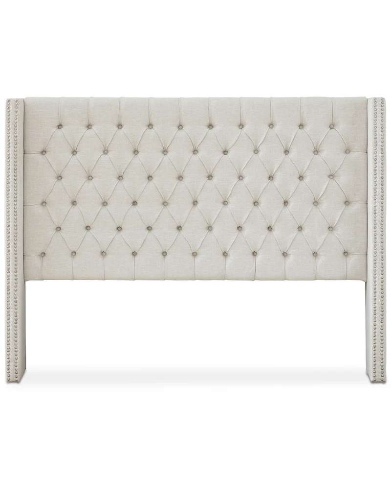 Madison Park Amelia Fabric Tufted Queen Headboard