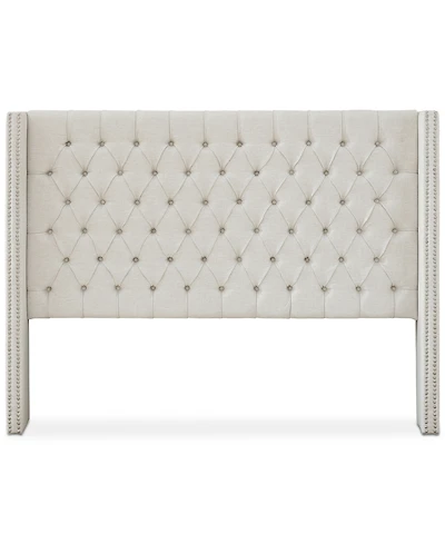 Madison Park Amelia Fabric Tufted Queen Headboard