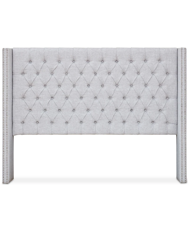 Madison Park Amelia Fabric Tufted Queen Headboard