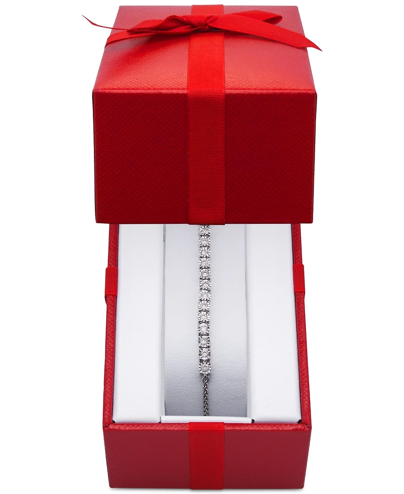 Wrapped Diamond Bolo Bracelet (1/2 ct. t.w.) in Sterling Silver, 14k Gold-Plated Sterling Silver or 14k Rose Gold-Plated Sterling Silver