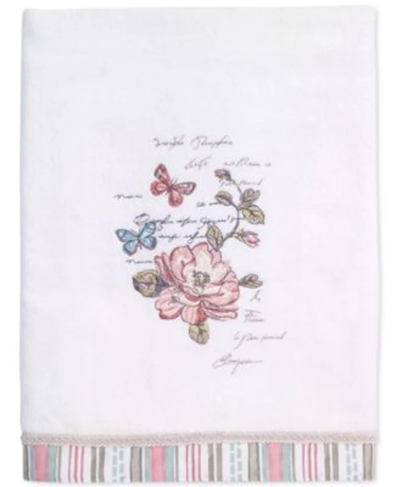 Avanti Butterfly Garden Cotton Bath Towels