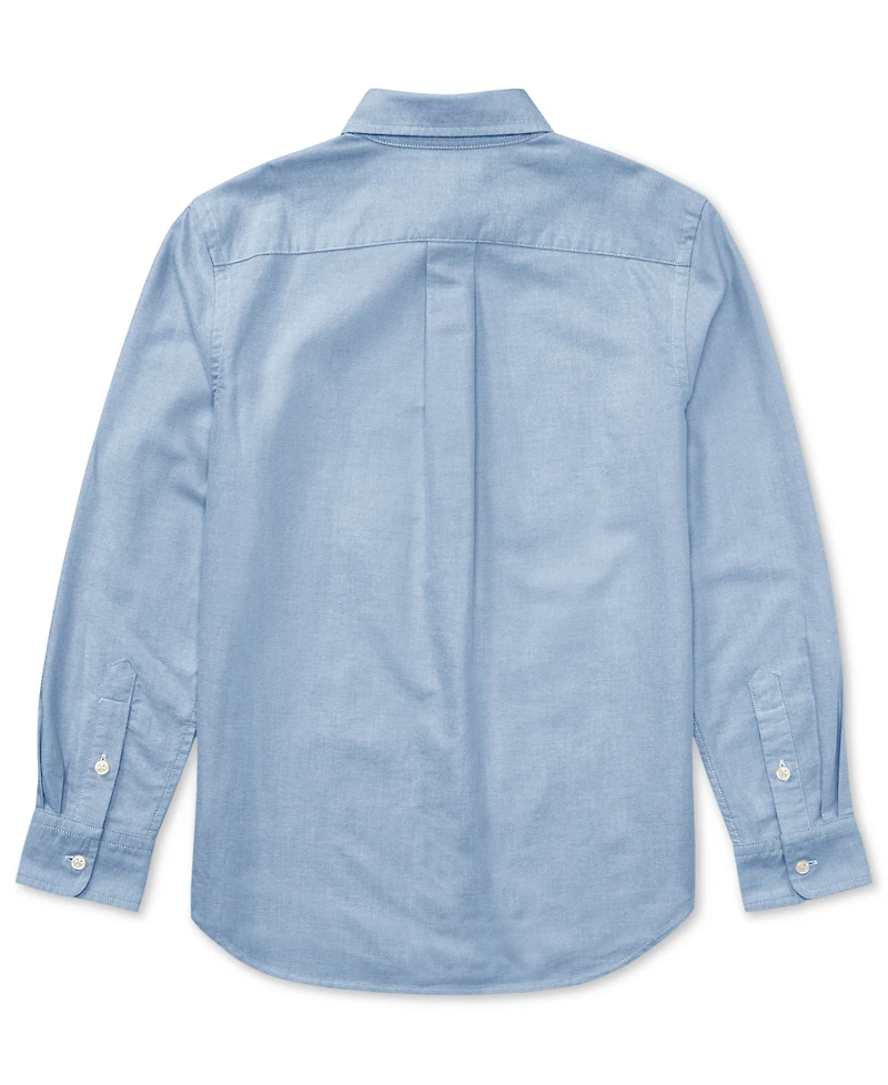 Polo Ralph Lauren Big Boys Embroidered Pony Logo Cotton Oxford Shirt