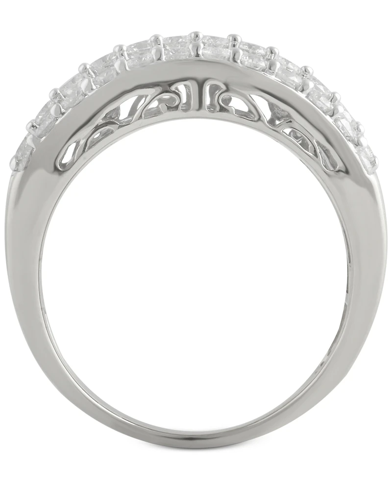 Five-Row Diamond Band (3 ct. t.w.) 14k White, Yellow or Rose Gold