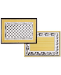 Villeroy and Boch Audun Cotton Fabric Reversible Set of 4 Placemats, Set of 4