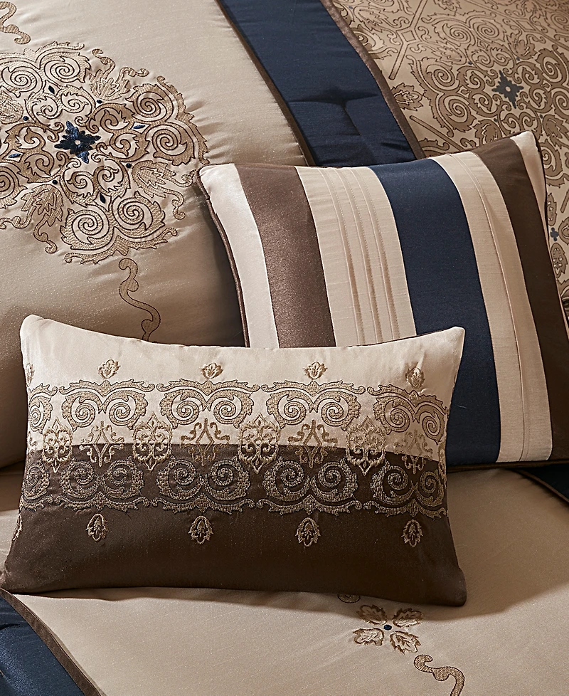 Madison Park Donovan Jacquard Medallion 7-Pc. Comforter Set