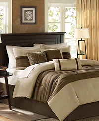Madison Park Palmer Faux-Suede7-Pc. Comforter Set, Queen